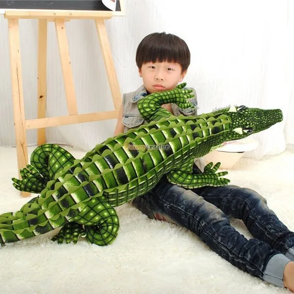 Fancytrader 79'' 200cm The Biggest Stuffed Soft Cute Plush Emulational Crocodile, Free Shipping FT50226(12)