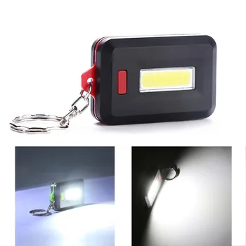 

Wasafire Mini COB Flashlights 3 Modes Portable Key Chain Light Torch Emergency Camping Lamp Keychain Backpack Small Light