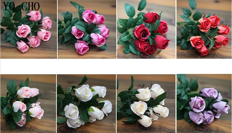 white garland christmas decoration rose artificial flower for home decor (7)