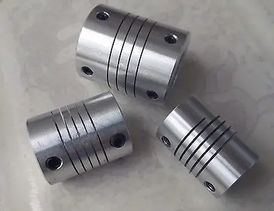 

3pc 8 MM x 12 MM Flexible Shaft Ballscrew Coupler Coupling Linear Motion 25D30L