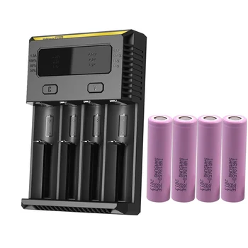 

NITECORE NEW I4 Battery Charger + 4pcs 18650 3500mAh 35E batteries