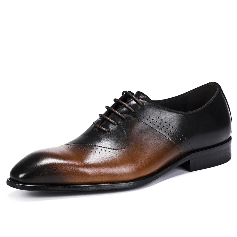 QYFCIOUFU; Роскошные итальянские Мужские модельные туфли из натуральной кожи с квадратным носком для офиса и свадьбы; дизайнерские классические модные туфли-оксфорды; размеры США 11,5
