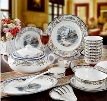 Guci Tableware glaze Jingdezhen 56 PIECES bone china tableware sets Edinburgh wedding gifts housewarming glaze Guci Tableware glaze Jingdezhen 56 PIECES bone china tableware sets Edinburgh wedding gifts housewarming glaze