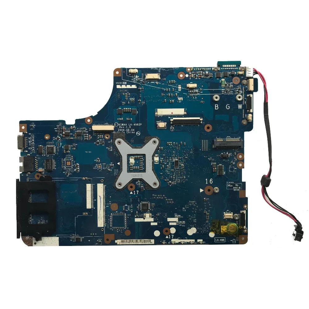 Отличная оригинальная материнская плата для ноутбука Toshiba L550 L555 17 3 &quotDDR3 K000086470 KSWAA