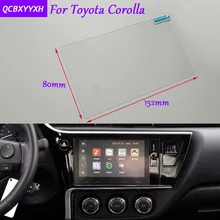 Автомобильный Стайлинг 7 дюймов gps навигационный экран Стеклянная Защитная пленка-стикер для Аксессуары для Toyota Corolla управление ЖК-экраном