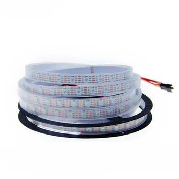 

LED 5M WS2813 Strip Light 30 60 144/LEDs IP68 RGB full color running water built-in upgrade version of breakpoint resume 4pin