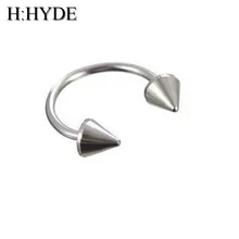 H: HYDE 1 шт. Новая мода губы из нержавеющей стали тела и поддельные серьги панк готика нос шпилька перегородка пирсинг ювелирные изделия DY