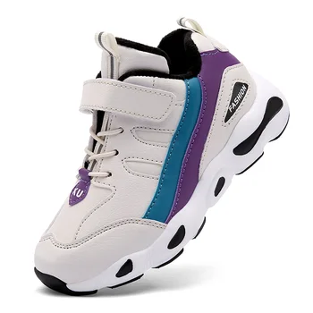 

2018 New Winter Shoes for Kids Running Shoes Boys Trainers Girls Sneakers Children's Outdoor Sport Shoes with Fur Lining