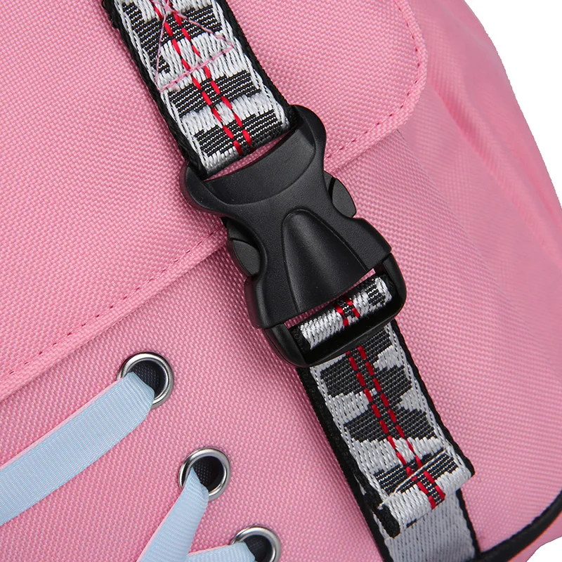 Женский рюкзак с зарядкой через usb, школьные сумки для девочек-подростков, с защитой от кражи, розовый рюкзак для ноутбука с бантом и лентой