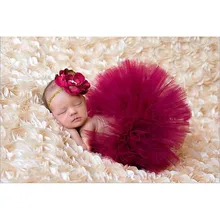 NEW 4 Colors Newborn Tutu Skirt With Matching Flower Headband Stunning Newborn Photo Prop Girl Tutu Skirt