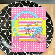 Naifumodo Kitchenware Dies Background Metal Cutting Dies Cutting Scrapbooking and Card Making Album Embossing Stencil Crafts