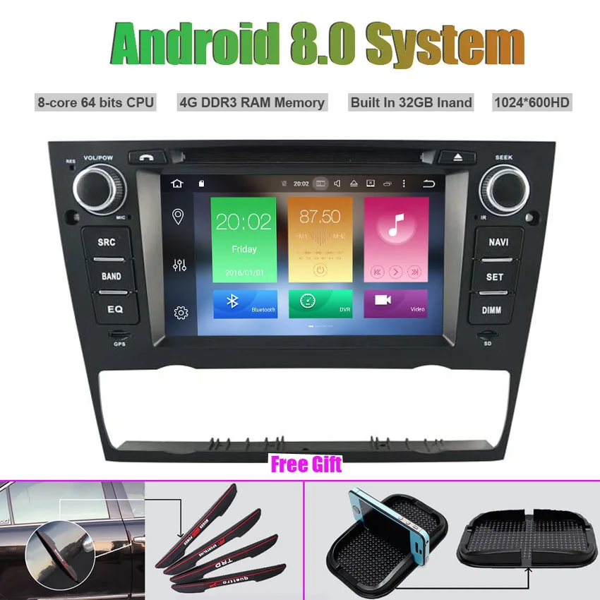 Clearance Octa-Core Android 8.0 CAR DVD Player for BMW  E90 E91 E92 E93 2005-2012 3 Series Auto Air-con 0