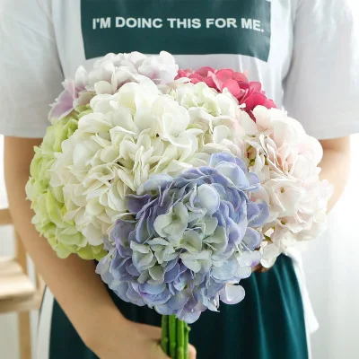 

new arrival Hydrangea moist touch real touch artificial flower high quality home decoration