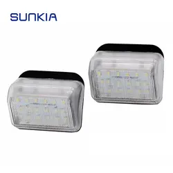 2 шт./SetSUNKIA 18SMD автомобиля светодио дный Подсветка регистрационного номера с внутри Canbus для Mazda CX-5/CX-7/Mazda6/Speed6 низкая Мощность потребление