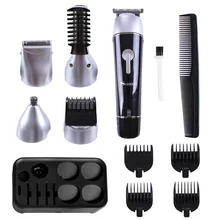 Surker Professional 5 в 1 машинка для стрижки волос перезаряжаемый беспроводной набор для ухода за волосами для мужчин триммер для бороды Триммер для волос в носу двойная бритва