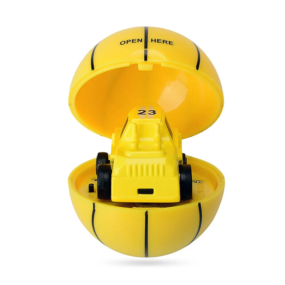 

2.4GHz Cute Toy Car Remote Control Plastic Basketball Ball Storage Gifts Football Two-way Q Version Children Mini Soccer Model