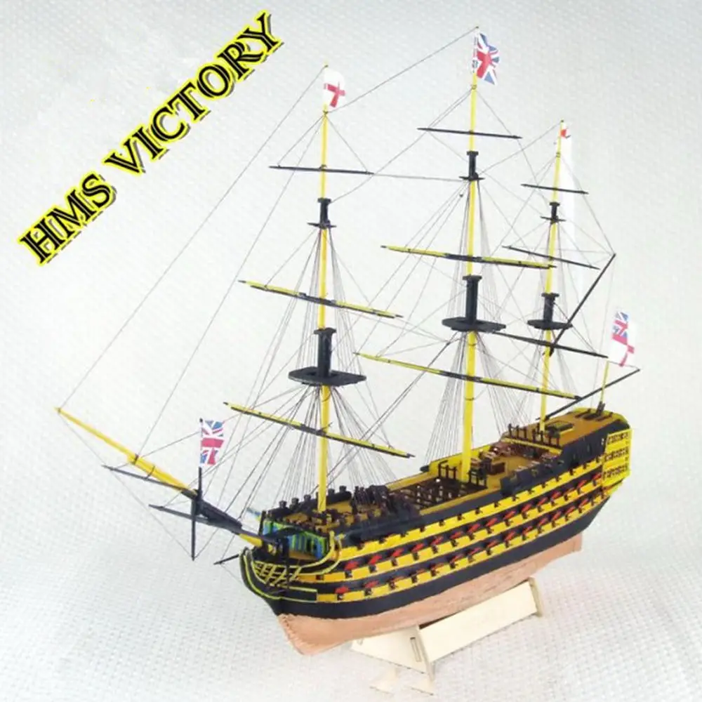 

Wooden Scale Model Ship 1/200 Assembly Model kits Classical Wooden Sailing Boat Model VICTORY Scale Wooden Model Ship Kits