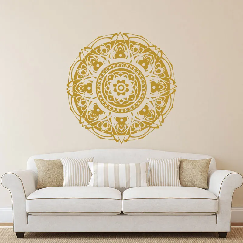 

Wall Decals Mandala Sticker Bohemian Bedroom Decor Mandala Wall Art Yoga Studio Wall Decor Boho Decals Mehndi MT07