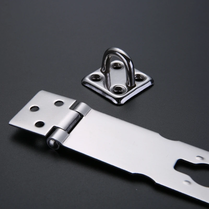 

Door Latch Lock Padlock Thickening stainless steel Hasp Staple 4 inch used for wood door cabinet garden