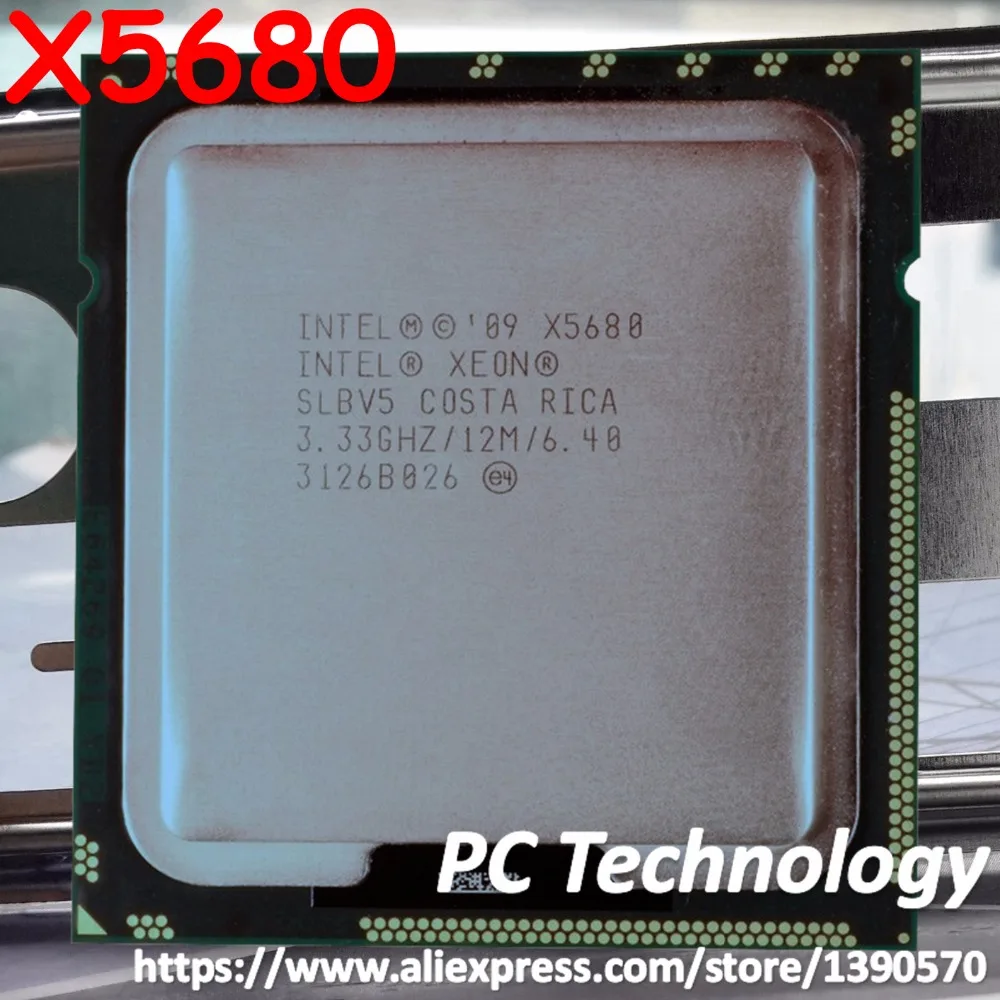 Оригинальный процессор Intel Xeon X5680 3 33 ГГц 6 ядер кэш 12 МБ LGA1366 130 Вт бесплатная