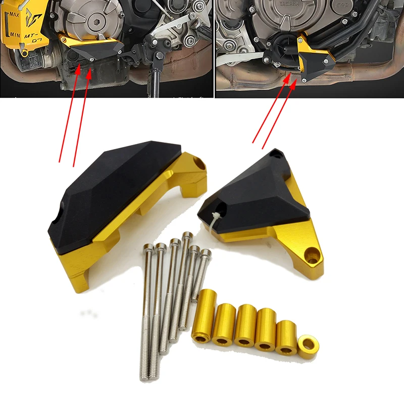 

Motorcycle Engine Cover Protective Slider Case Guard Protector For YAMAHA MT07 FZ07 MT-07 FZ-07 2014 2015 2016 2017 Gold Black