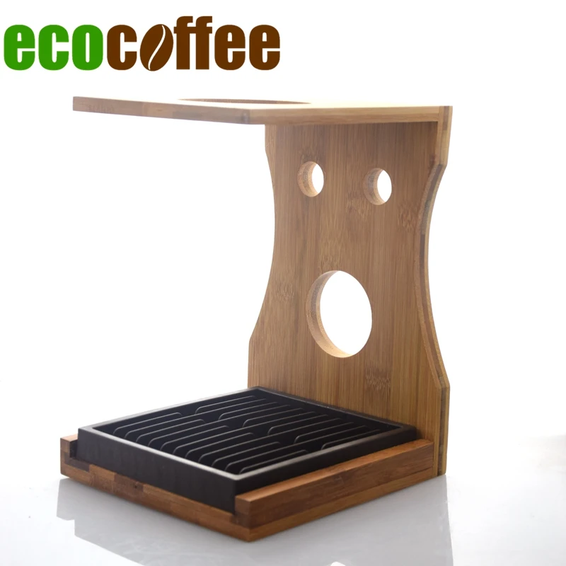 

Bamboo V60 Brewing Stand Barista Coffee Dripper Stand Holder Rack