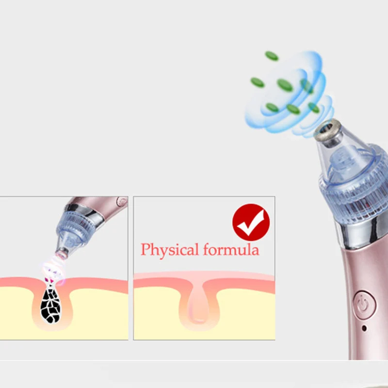 Вакуумный аппарат для очистки пор и черных точек Электрический акне Чистый Отшелушивающий очищающий прибор для ухода за лицом средство для удаления комедонов уход за кожей лица