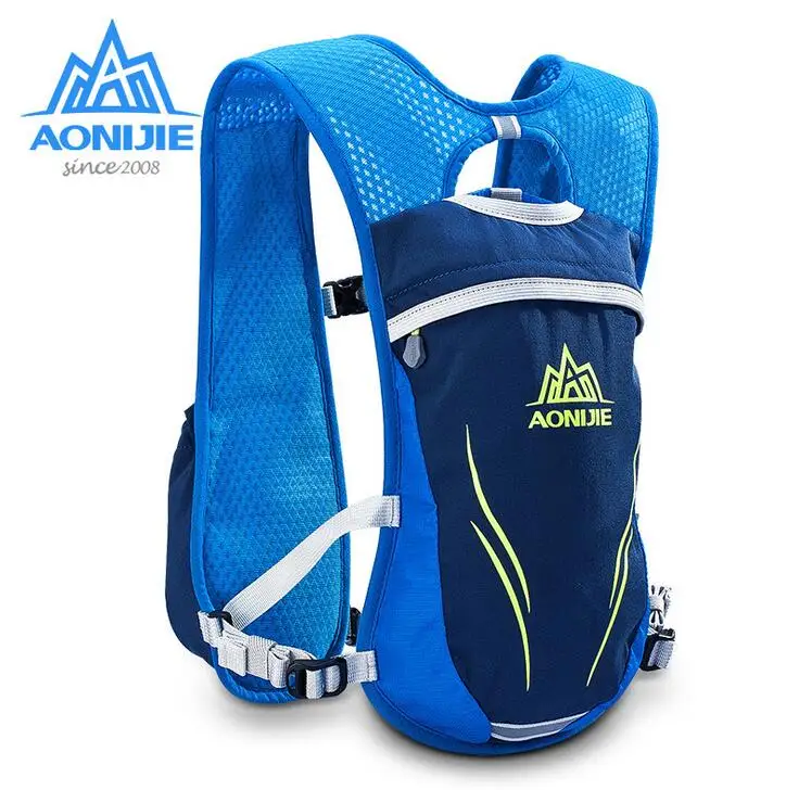 AONIJIE Outdoor Lightweight Sport Bag Trail Running Marathon Riding Hydration Backpack with 2 Optional 250ml Bottles
