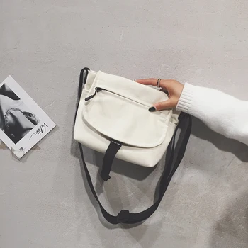 

Yuhua, 2020 new women handbags, fashion canvas bag, trend Korean version shoulder bag, casual woman messenger bags.