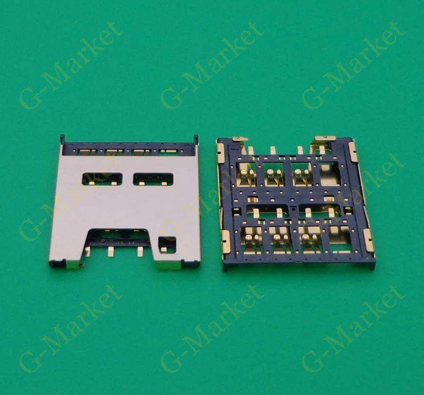 

3pcs Connector For HTC Desire 510 D510w For Sony Xperia E3 D2202 D2203 D2206 Sim Card Reader Holder Tray Slot Socket