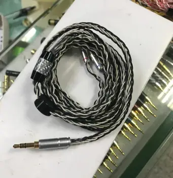 

5pcs 8 Core MMCX Cable 7N Single Crystal Plated Silver and Copper Upgrade Cable for Shure SE846, SE535, SE315, SE215, UE900