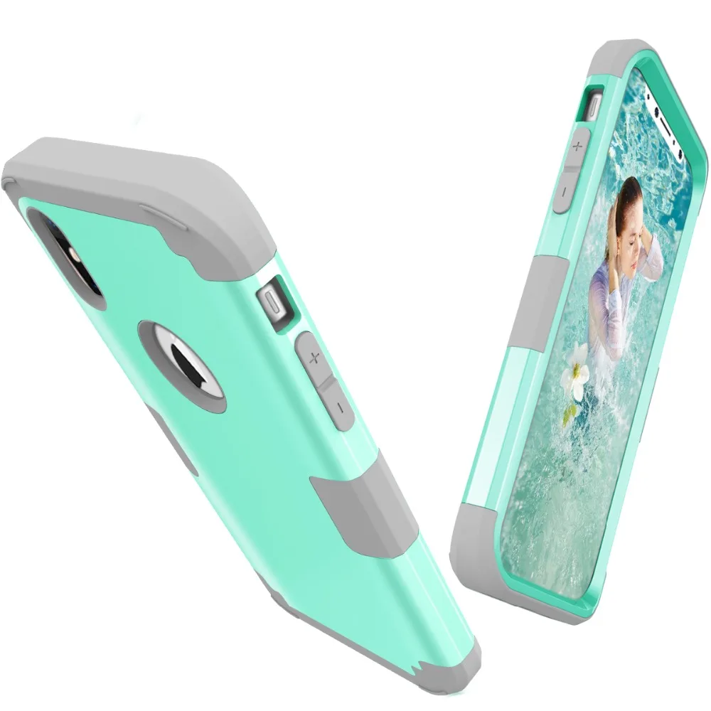 

Funelego PC/TPU Silicon Anti-Fall Dust Proof Protection Phone Case For iPhone 7 8 8P X XS Max XR Full Phone Protective Cover