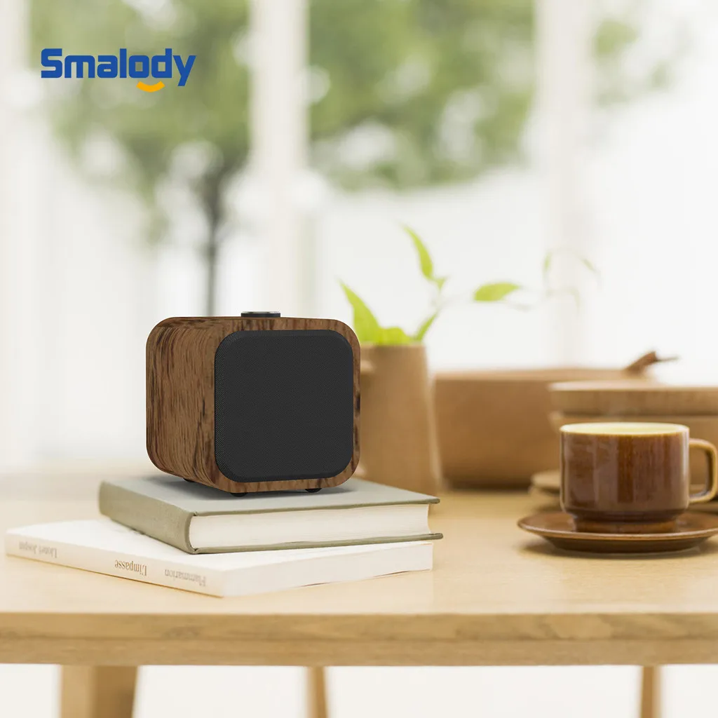

Portable Wooden Bluetooth Wireless Speaker 3D HiFi Stereo TWS Loudpeaker FM For Showers Bathroom Car SoundCore Portable new