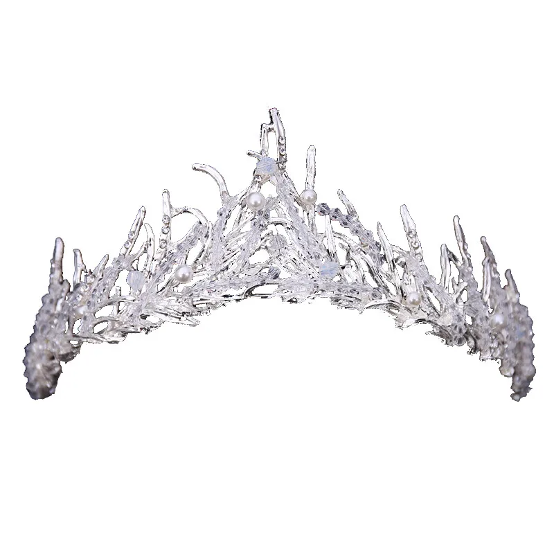 Crystal Crown Bridal Hair Accessory Wedding Rhinestone Tiara Crown Headband Frontlet Hair