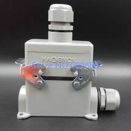 

Aviation plug,Heavy Duty connector,Socket Plug Rectangle HDC-HE-016-4 16pins 16A Surface Mounting