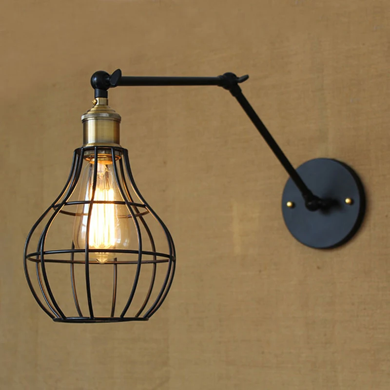 edison style lighting fixtures. vintage iron wall lamp retro mounted bedside sconce lights lamparas de pared warehouse cafe bar fixture light-in lamps from \u0026 lighting edison style fixtures n