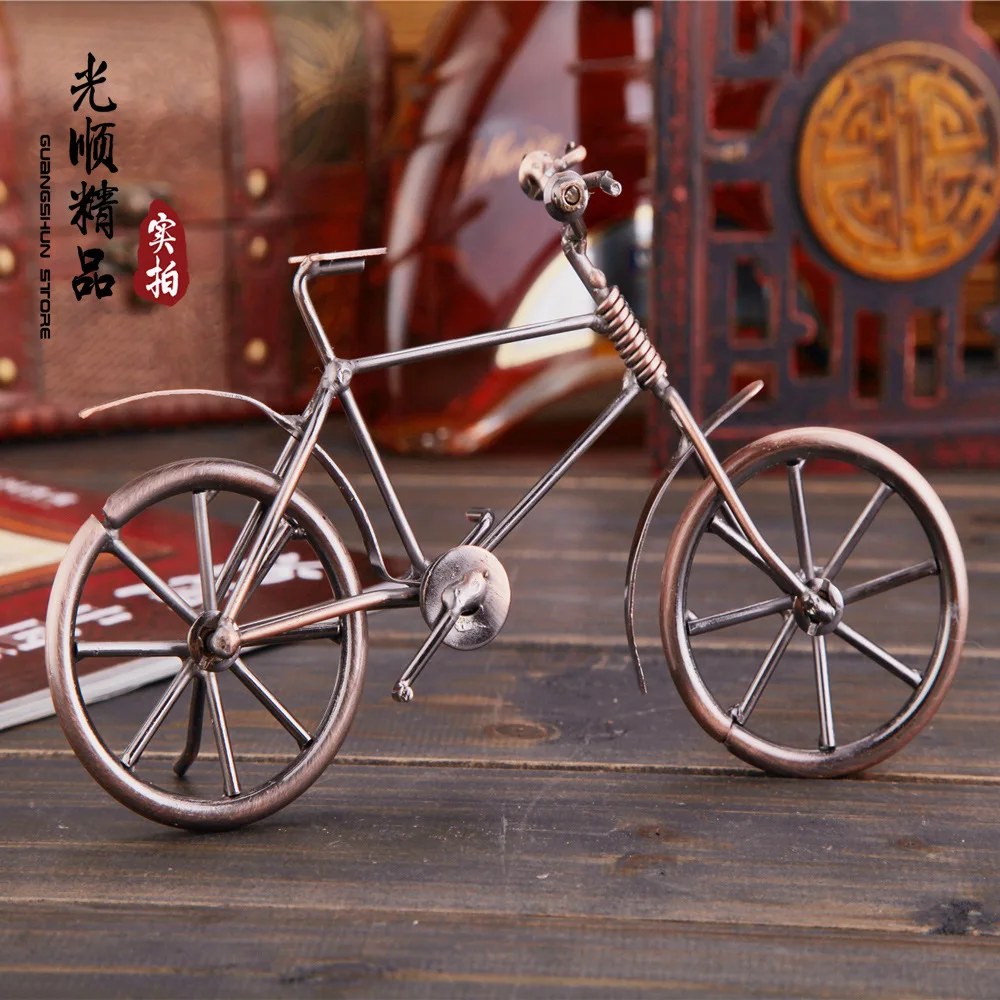 All Metal Hand Bicycles Decoration Iron Bicycle Creative Home Metal