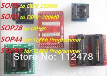 

Free shipping!!!Programmer adapter Socket for TL866CS and TL866A SOP56/SOP44/SOP28 to DIP28/SOP8 to DIP8 150Mil 200Mil