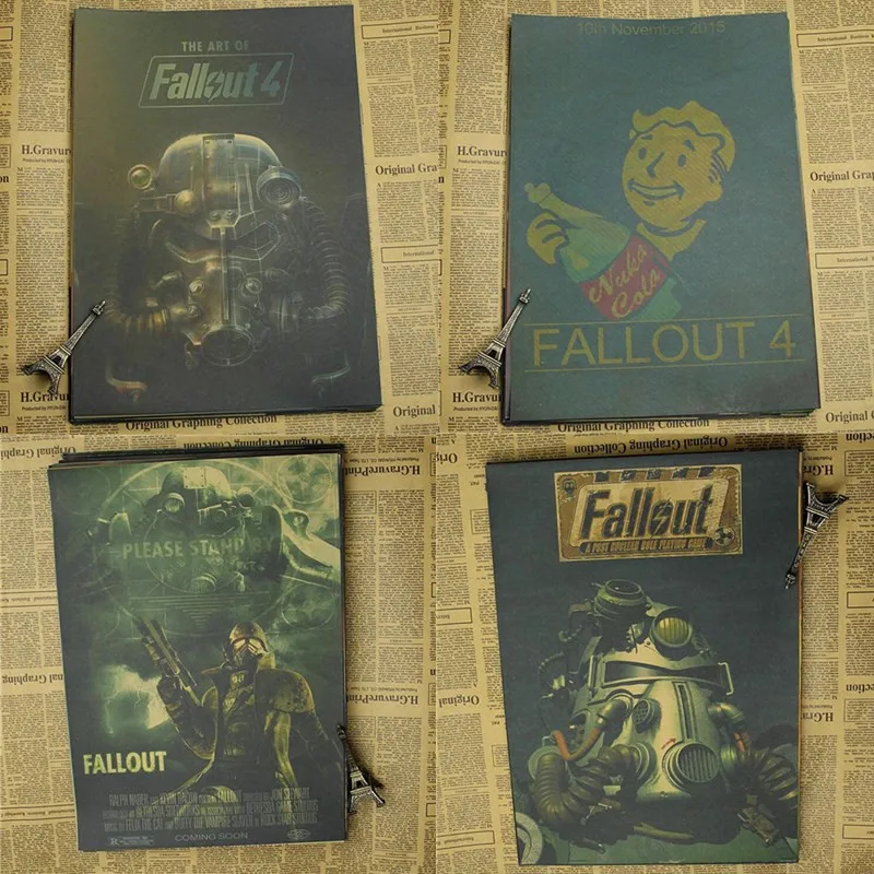 Домашний декор Fallout 3 4 игровой постер украшение для дома крафт игра Рисунок