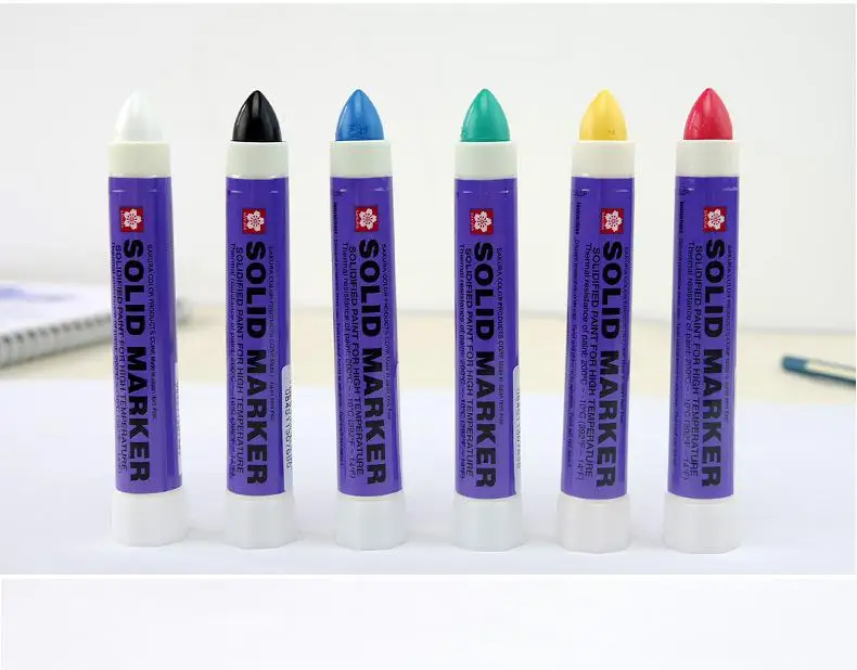 Сакура XSC Твердые краски ручка высокой температуры Ручка промышленная краска Металл Вода импорт один - Цвет: Синий