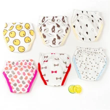 Комплект 3 шт. дети Обувь для девочек для маленьких мальчиков малышей приучения к горшку хлопок Нижнее Бельё для девочек Брюки для девочек топ От 0 до 3 лет