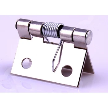 

100Pcs Silver 24 x 31 x 0.7mm Spring Loaded Butt Hinge Hinges With Screws