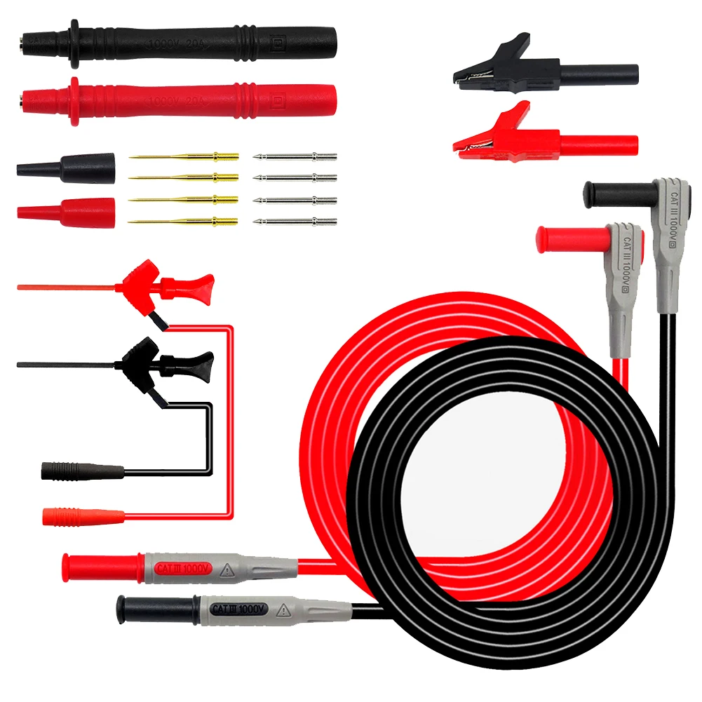 

Testing Extension Multimeter With Alligator Clips Electronic Diagnostic Laboratory Probe Pins Test Leads Kit Digital Accessory