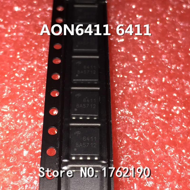 

50PCS/LOT 6411 AON6411 DFN8 DFN-8 P-Channel Power MOS Tube Field Effect Transistor