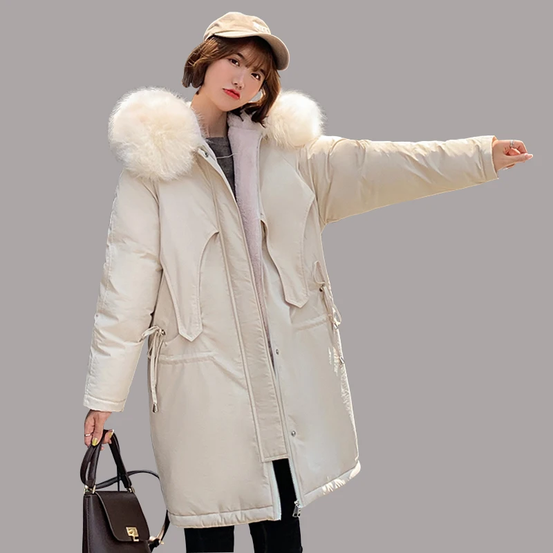 

2019 winter Parkas jacket women's hooded large size thick warm long coat jacket Russia-25 degrees snow winter jackets Parkas