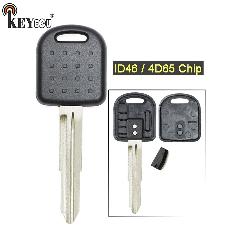 

KEYECU 4D65 Chip Replacement Transponder Key Blank Fob for Suzuki Alto Ignis Jimny Right Blade