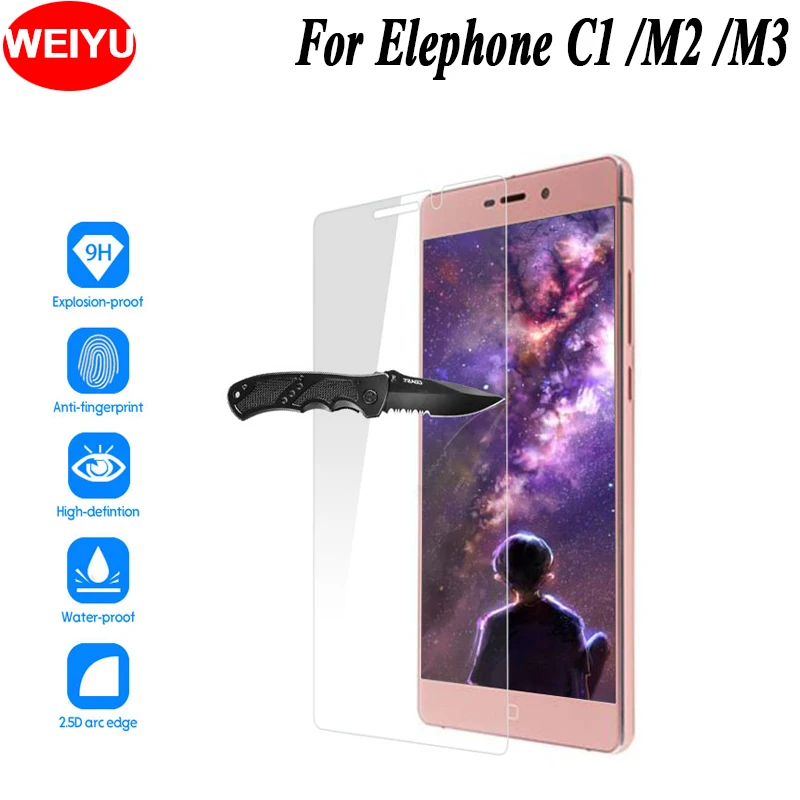 Для Elephone C1 Защитное стекло для телефона ультратонкая пленка M2 M3 Прозрачная
