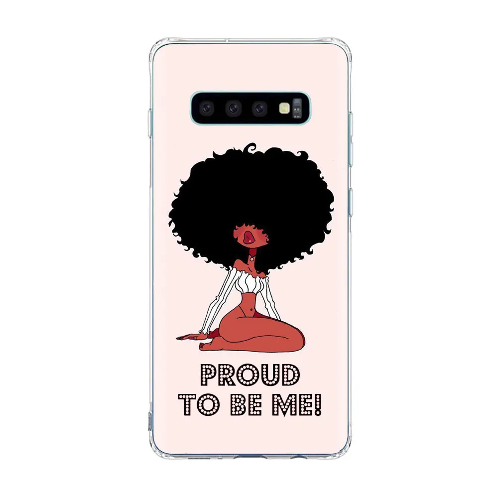 Melanin Poppin queen чехол для телефона samsung S10 E S9 S8 Plus S7 A70 A30 чехол для Galaxy A30 A50 черный волшебный мягкий чехол из ТПУ для девочек - Цвет: TPU D1184