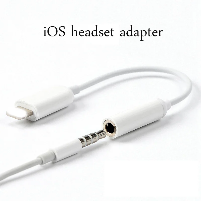 Для Lightning 3,5 мм для наушников кабель-адаптер для iphone X аудио конвертер 8pin для ipad iphone 5 6 plus 8 ipad A09