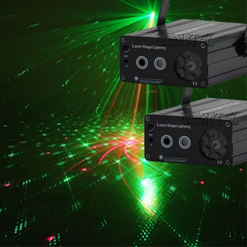 

(2psc/lot)New Patterns Mini Laser Projector Light DJ Disco Party Music Laser Stage Lighting Effect With LED Blue Xmas Lights